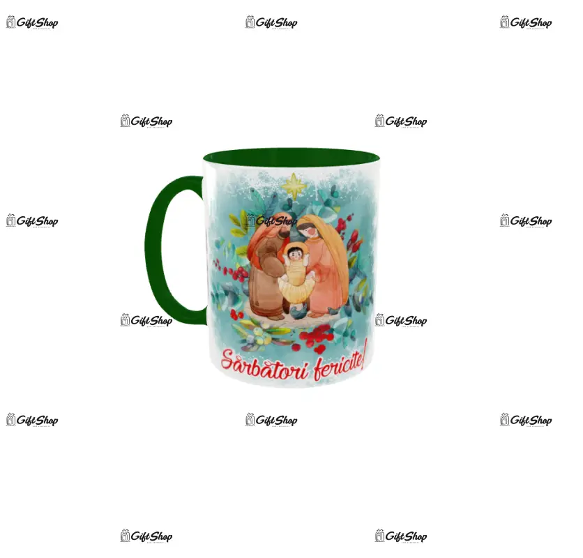 Sarbatori fericite, cana ceramica, 330ml, model cgs1708